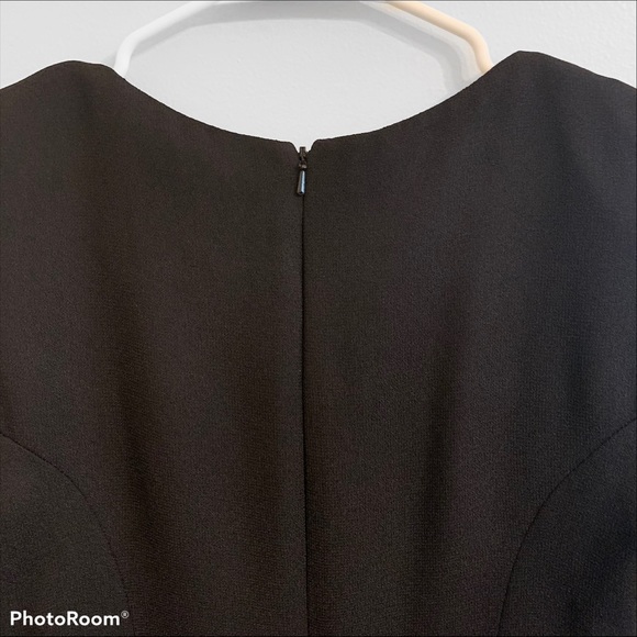 Constance Saunders Black Sheath Dress Sz 2 - Picture 3 of 4